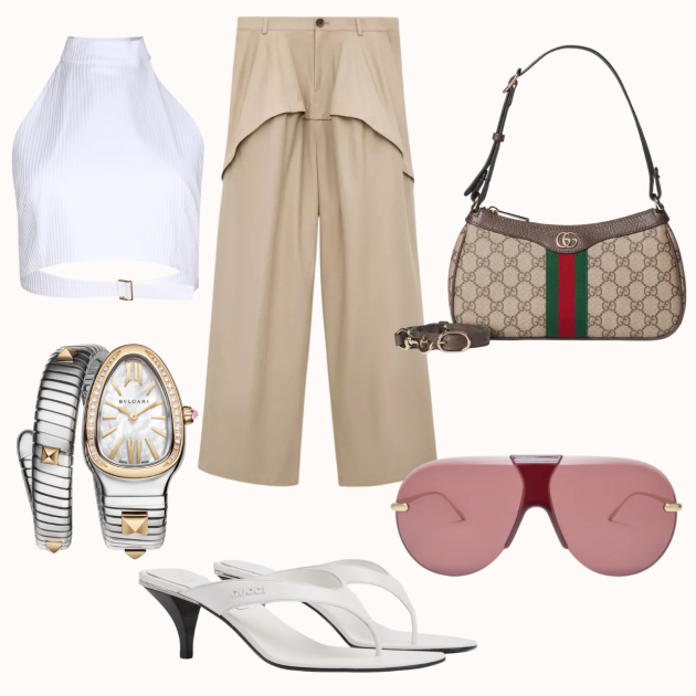 Collage of clothes and accessories