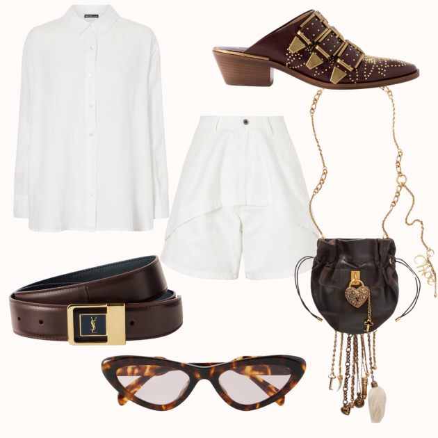 Collage of clothes and accessories