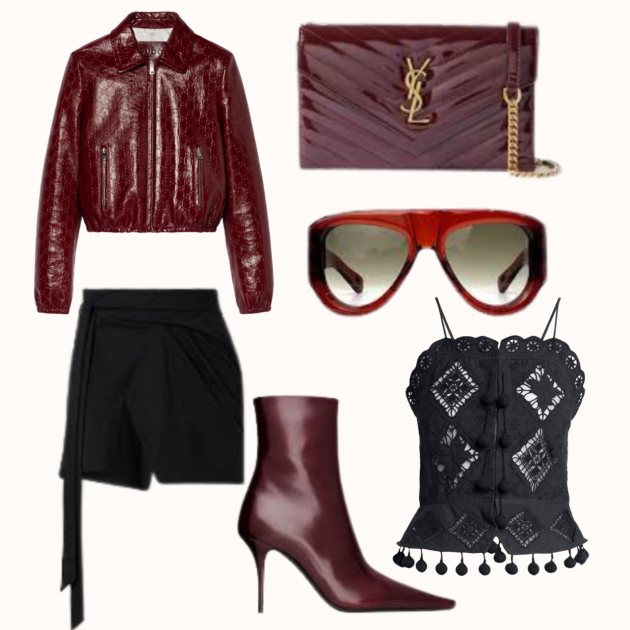 Collage of clothes and accessories