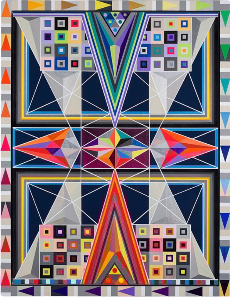 Artwork by Sharmistha Ray fetauring a colorful intergalactic space unicorn