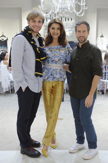 Christopher de Vos, Ruth Malzoni and Peter Pilotto