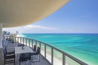 Presidental Suite Balcony view at the St Regis Bal Habour