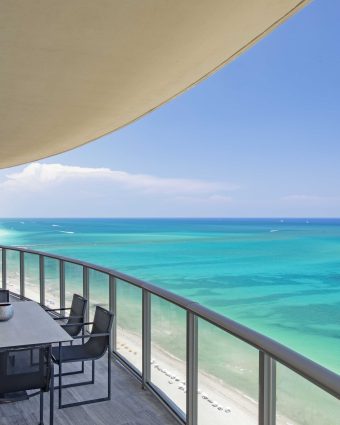 Presidental Suite Balcony view at the St Regis Bal Habour
