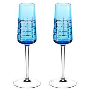Christofle blue crystal flutes