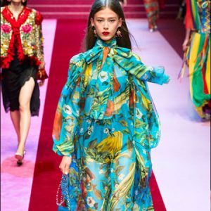 Dolce & Gabbana loral jumpsuit dress