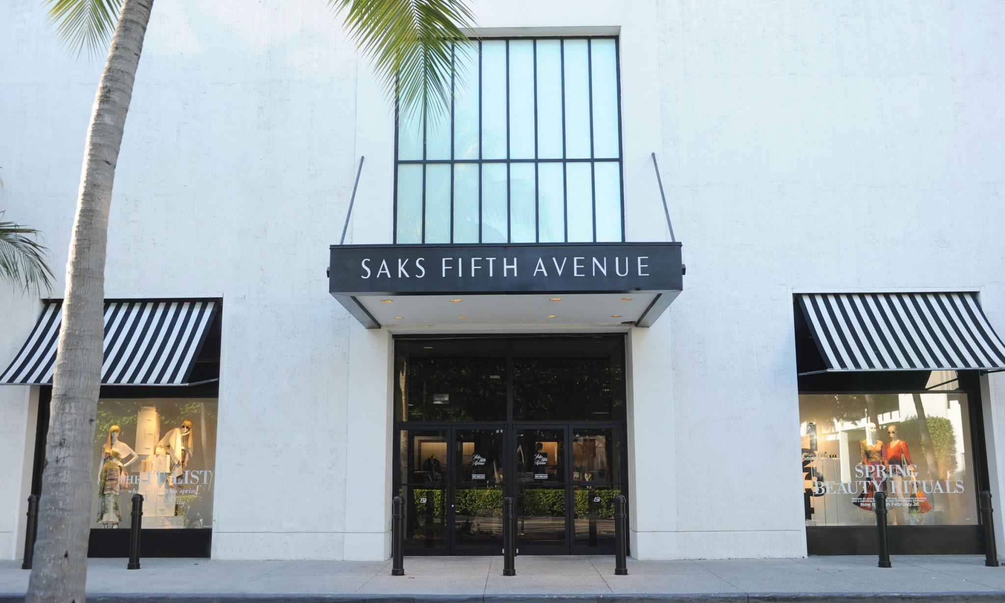 Saks Fifth Avenue at Bal Harbour Shops Miami.