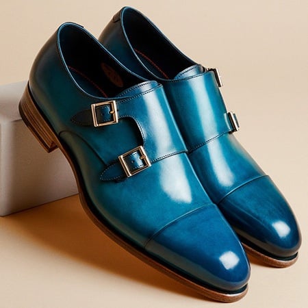santoni-double-buckle-loafer