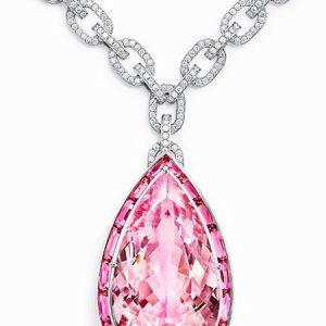 Tiffany & Co Morganite Drop Pendant
