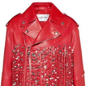 Valentino red biker jacket