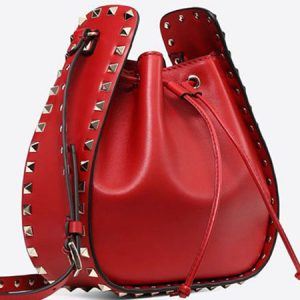 Valentino Rockstud Clutch bucket bag