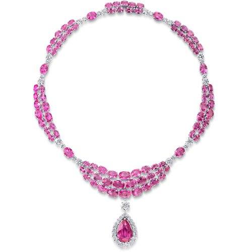Pink Sapphire Necklace - Valobra Jewelry