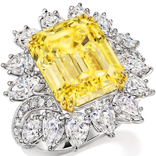 Harry Winston Yellow Diamond Ring Bal Harbour Shops