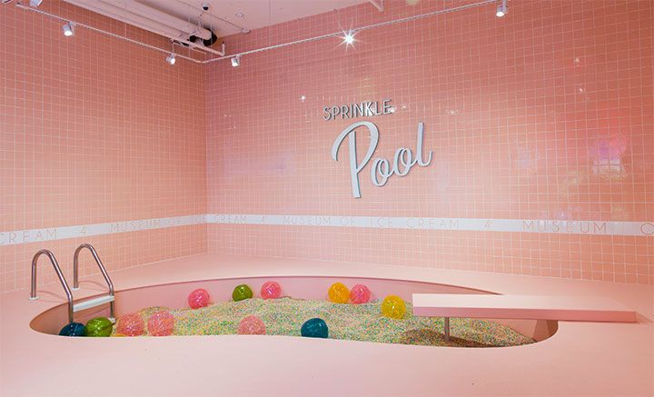 Dive into the Sprinkle Pool and experience a sweet sensation.