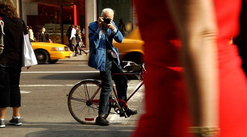 A still from 'Bill Cunningham New York,' 2010. Directed by Richard Press, is playing tonight at the Museum of Modern Art.