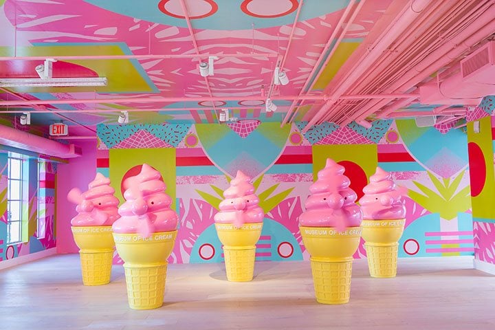 Inspired by Miami’s plethora of multi-cultural artistic influences, FAN-TASTIC cheers you on to free yourself and dance your way through the Museum of Ice Cream experience.