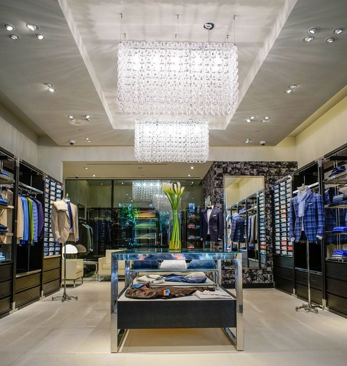 Inside the newly opened Cesare Attolini Bal Harbour boutique.