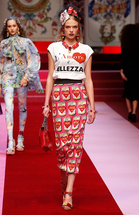 A look from Dolce & Gabbana's Spring collection.