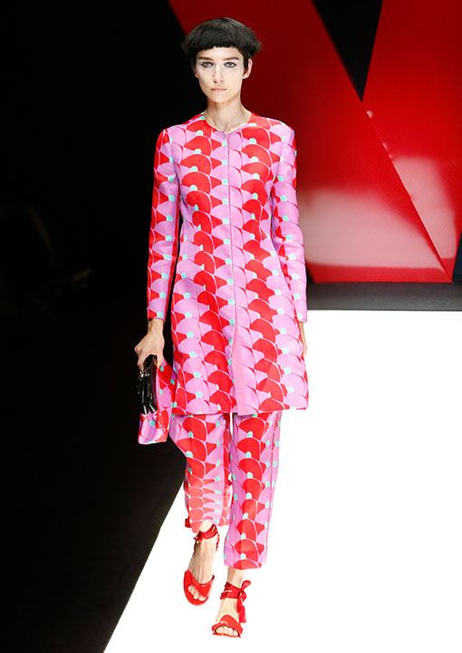 A look from Giorgio Armani's Spring collection.
