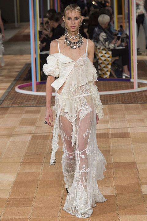 A look from the Alexander McQueen Spring collection.