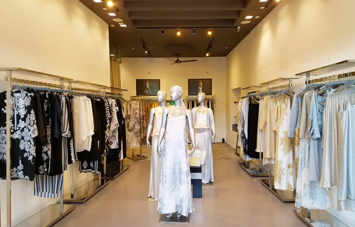 Inside the newly opened Marie France Van Damme Bal Harbour boutique.