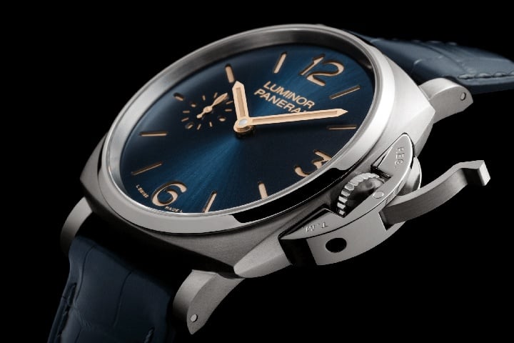 Officine Panerai's Luminor Due 3 Days Titanio 45mm is a hand-wound mechanical