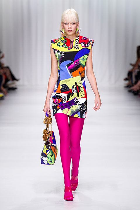 A look from Versace's Spring collection.