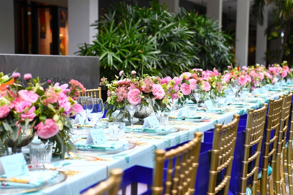 Bal Harbour Shops Aquazzura &amp; de Gournay luncheon.