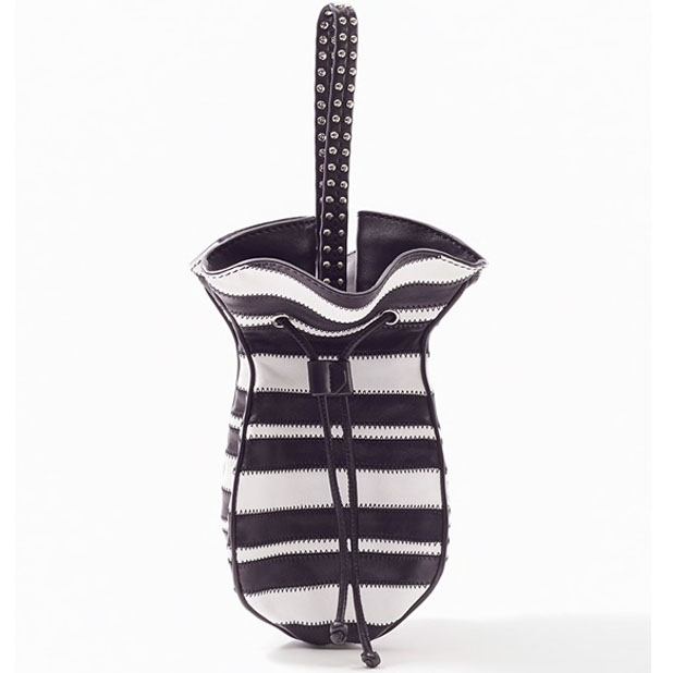 Striped Ray mini glove pouch.