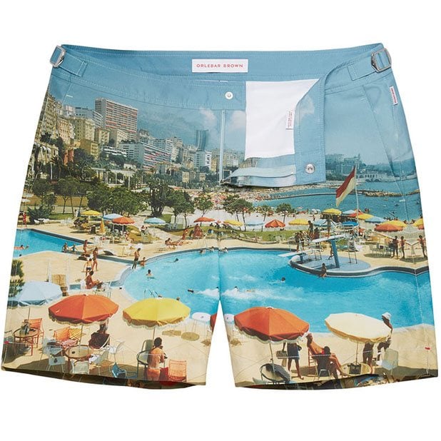 Monte Carlo mid-length swim shorts.