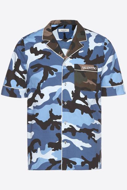 Valentino - Camouflage Bowling Shirt.