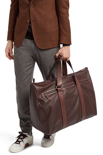 Ermenegildo Zegna - Brown Holdall bag.