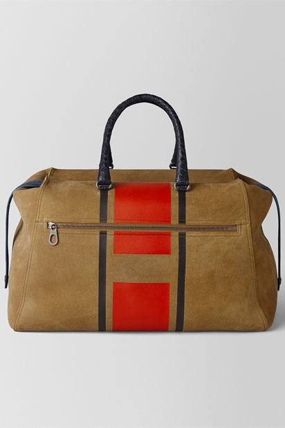 Bottega Veneta - Dark Camel Tarracotta Vialinea Double Suede duffle.