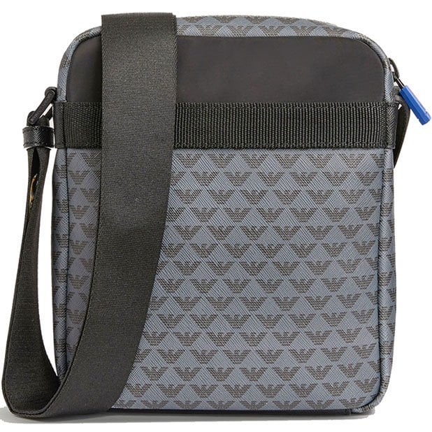 Leather crossbody bag with All-Over print.