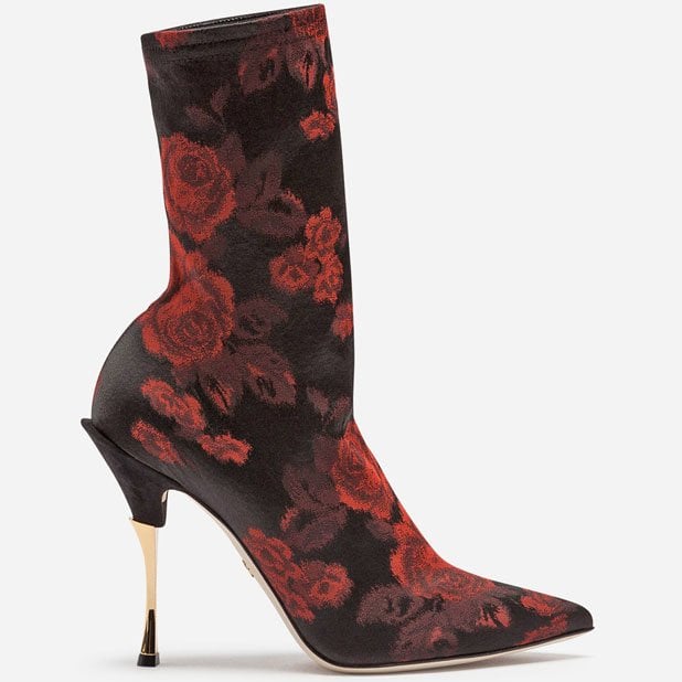 Jacquard Jersey Ankle Boots.