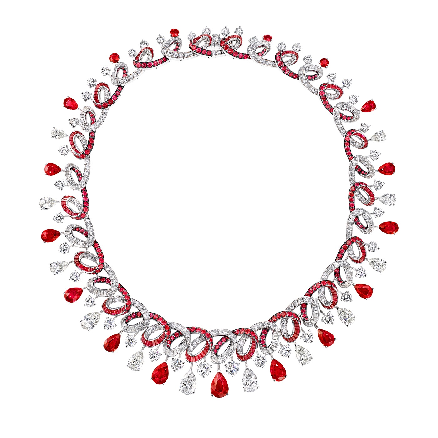 Inspired by Twombly Ruby and Diamond Necklace.