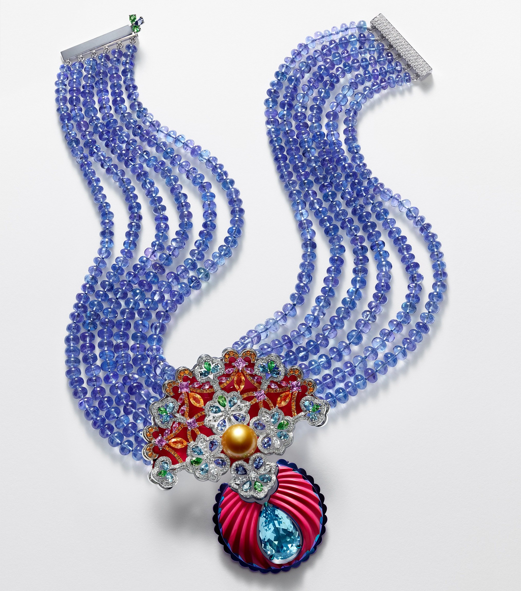 chopard riot of colour necklace from the red carpet 2018 collection