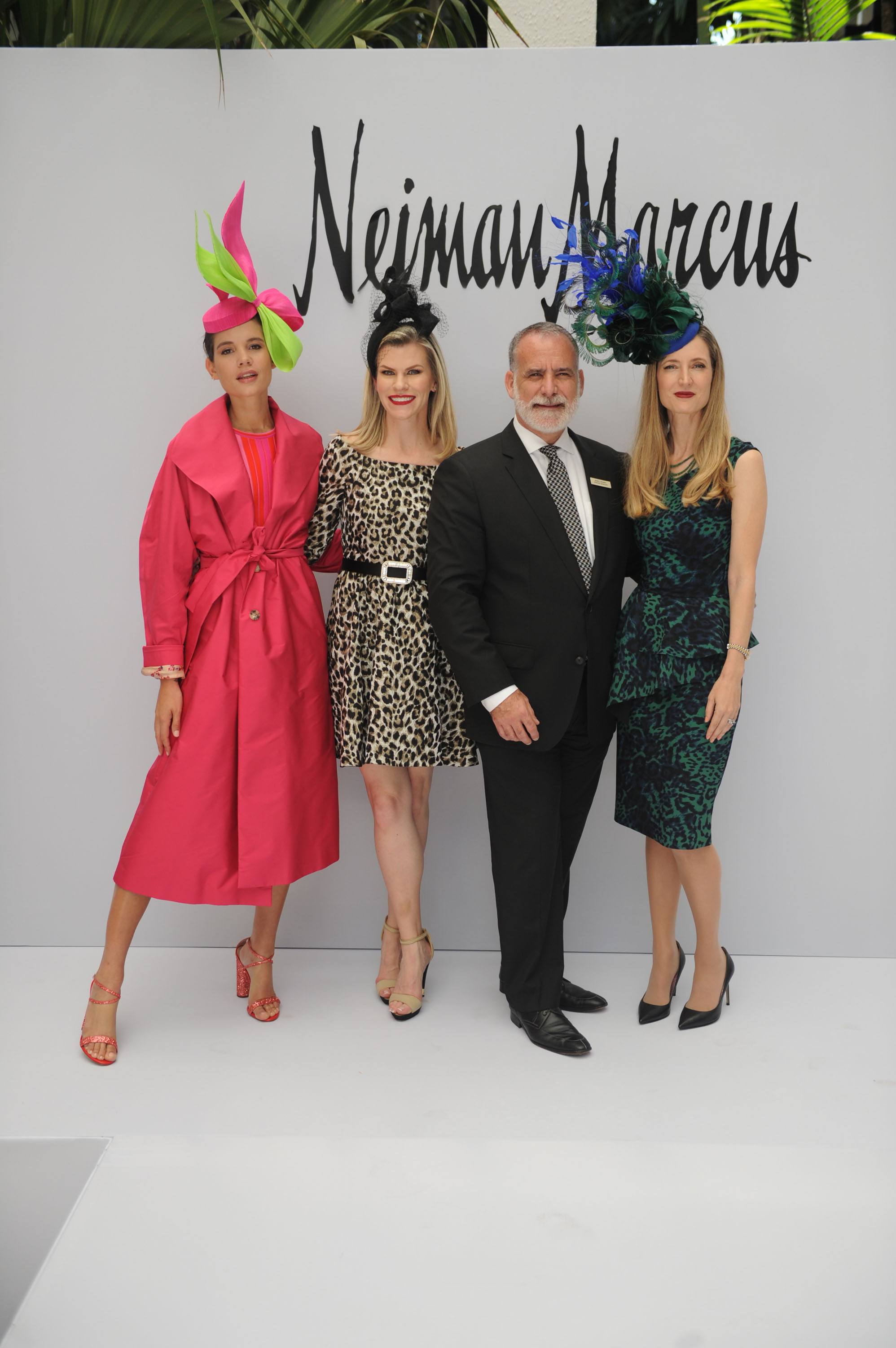 Neiman Marcus Bal Harbour team and model