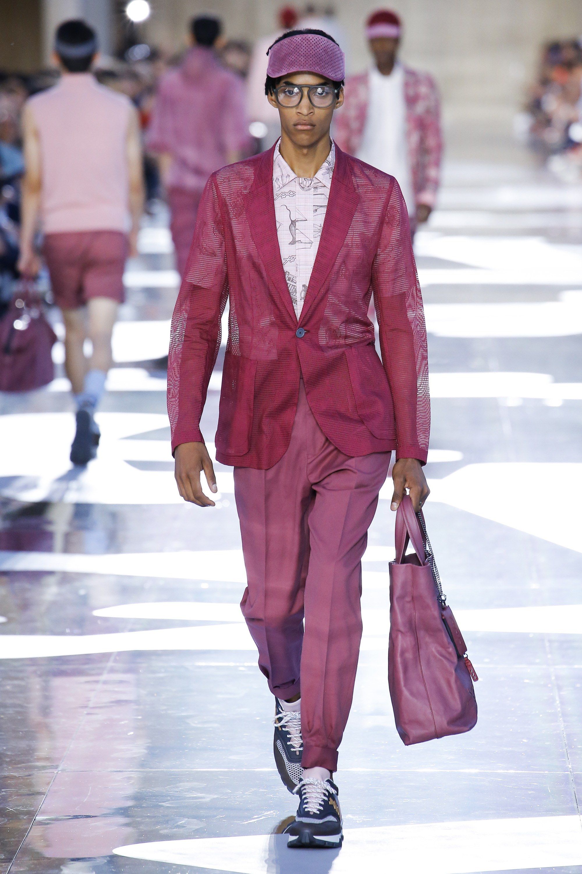 A Spring 2019 runway look from Ermenegildo Zegna