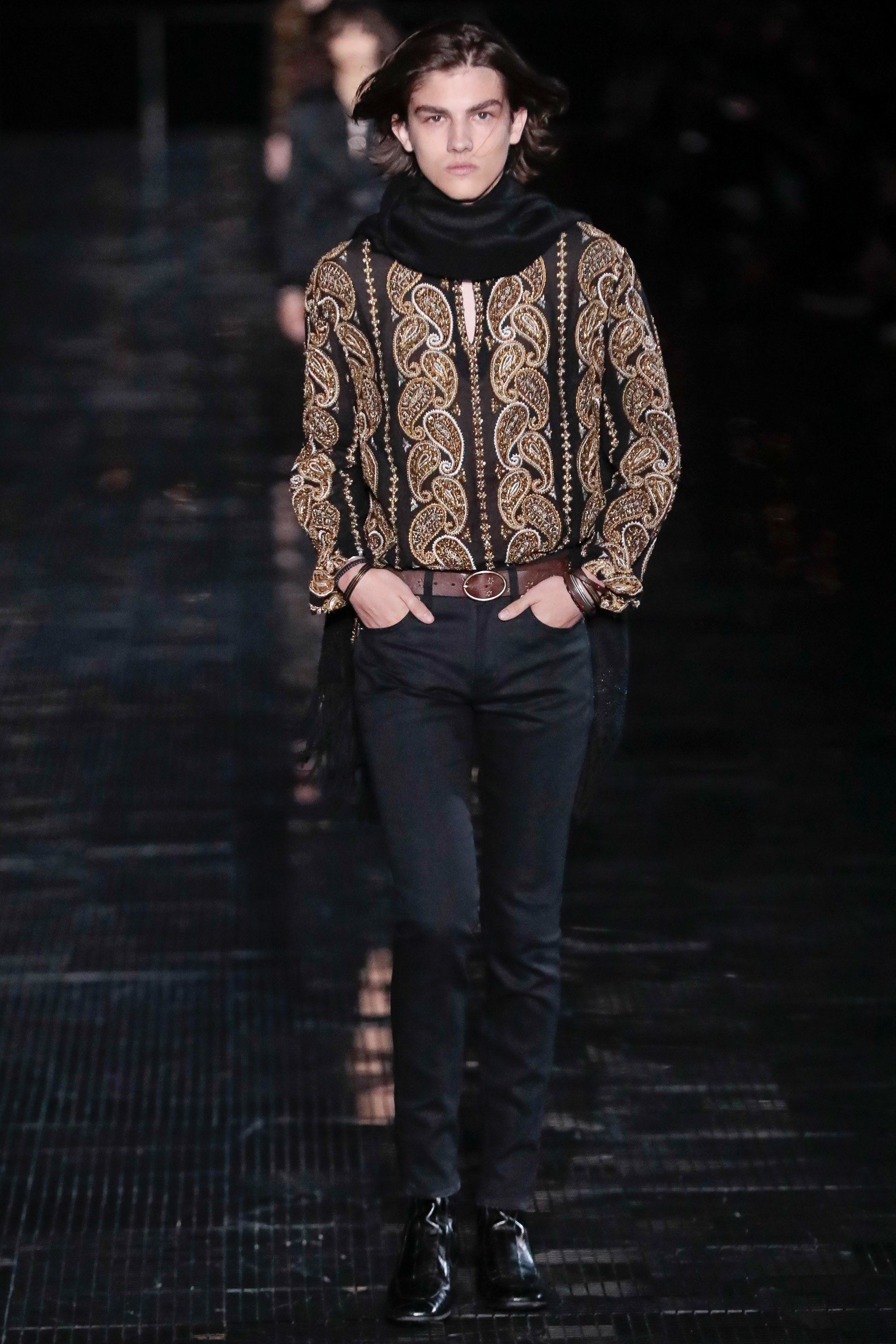 A look from Saint Laurent's Spring 2019