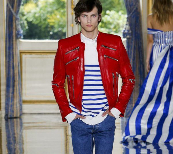 A look from Balmain's Spring 2019 men's collection
