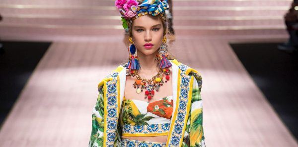 A look from Dolce & Gabbana's Spring 2019 runway show