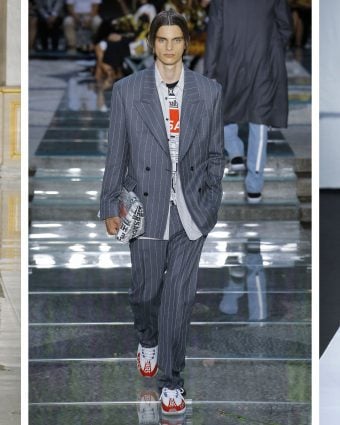 Spring 2019 runway looks from Balmain, Versace and Ermenegildo Zegna