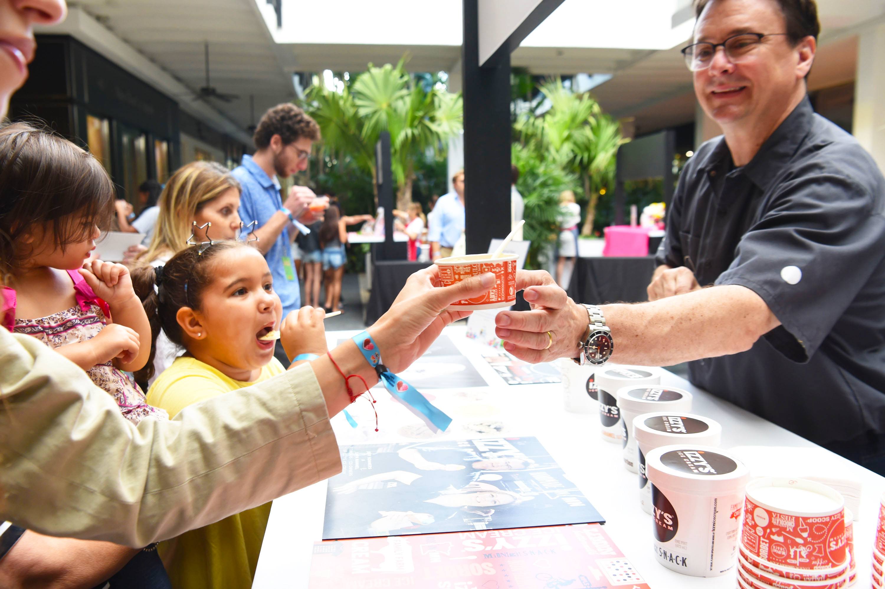 Guests enjoyed tasting Izzy's Ice Cream