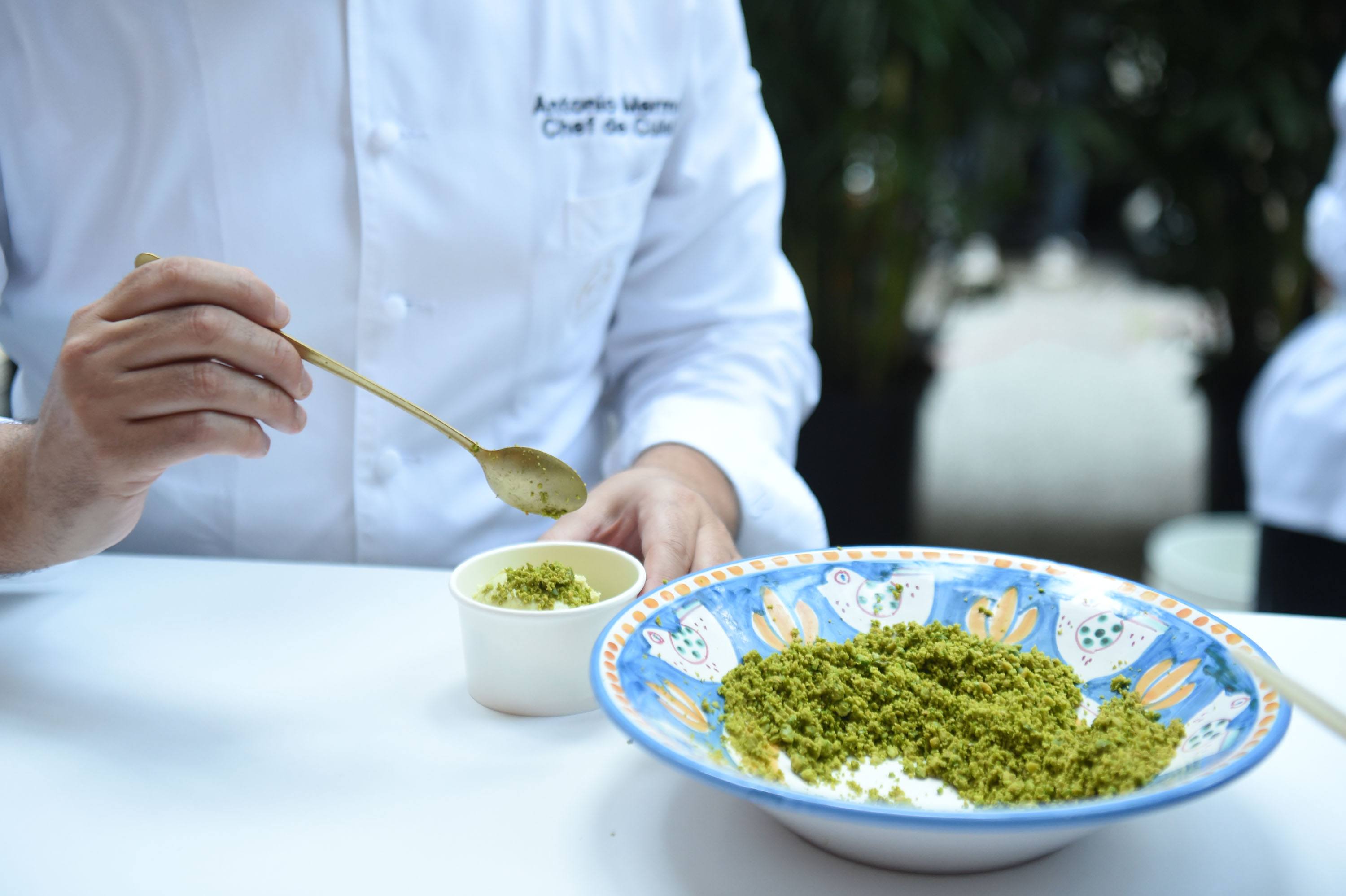 Le Sirenuse Miami served guests their signature Pistachio Gelato