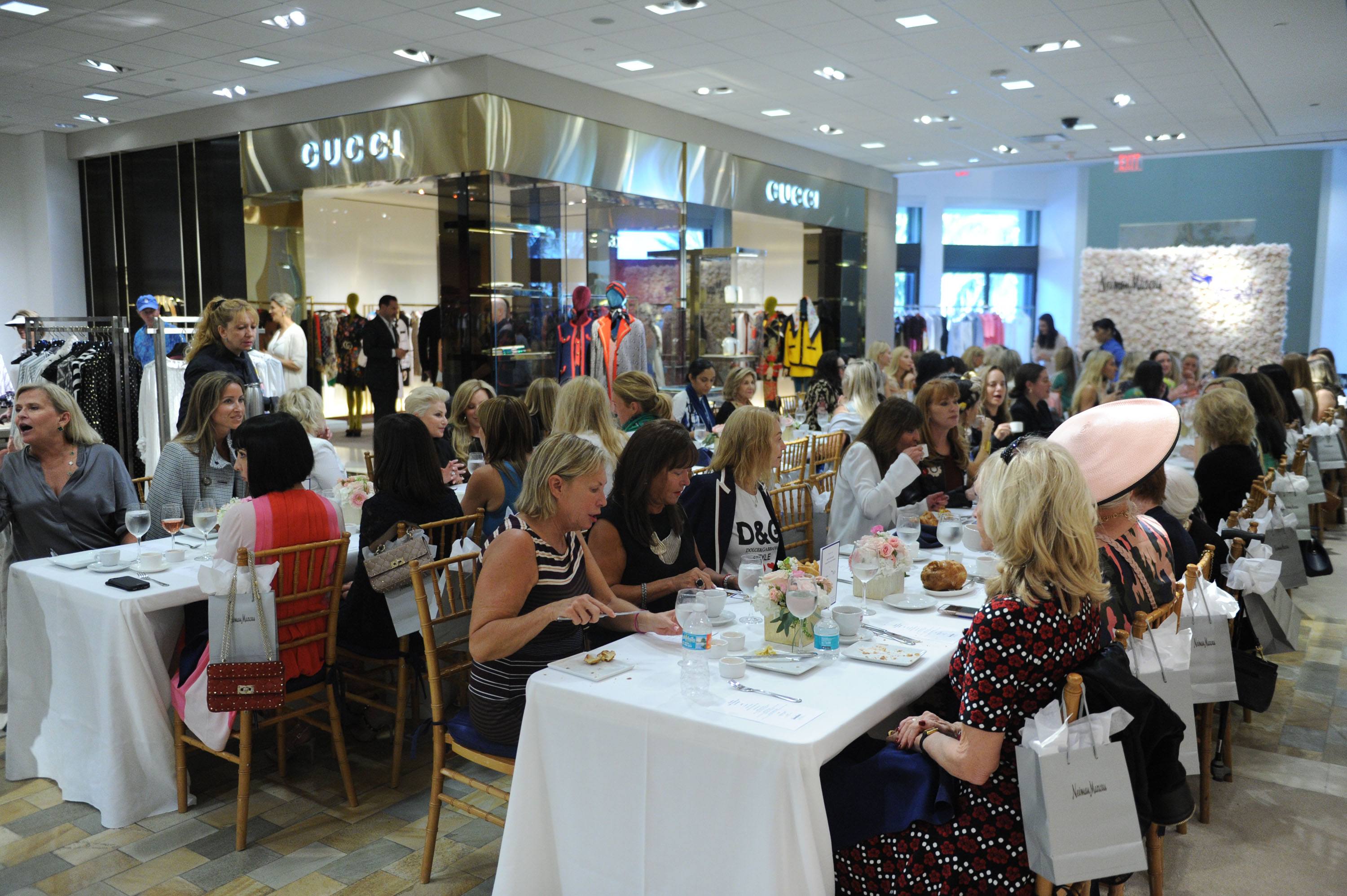 Guests enjoy luncheon Level 2 of Neiman Marcus