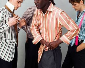 the new collection ad campaign by pink shirtmaker london available at bal harbour shops