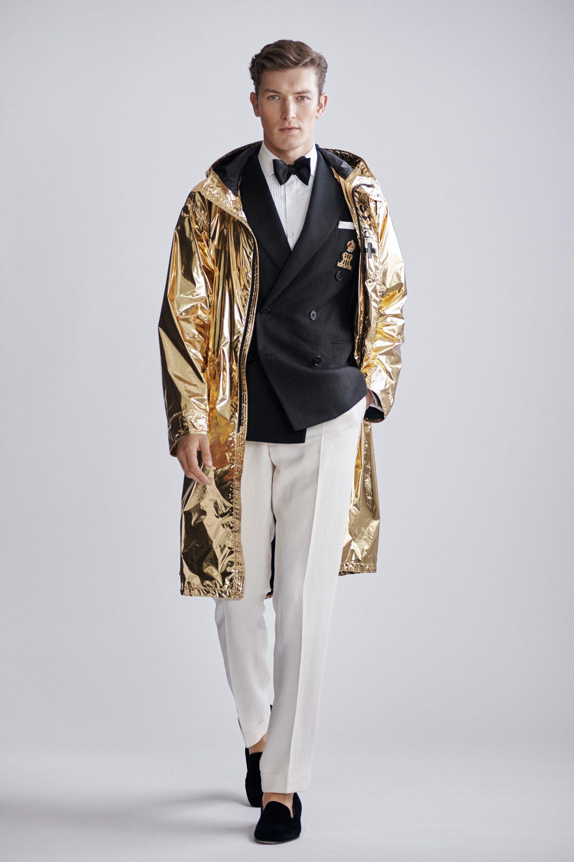 A gold jacket from Ralph Lauren's Spring