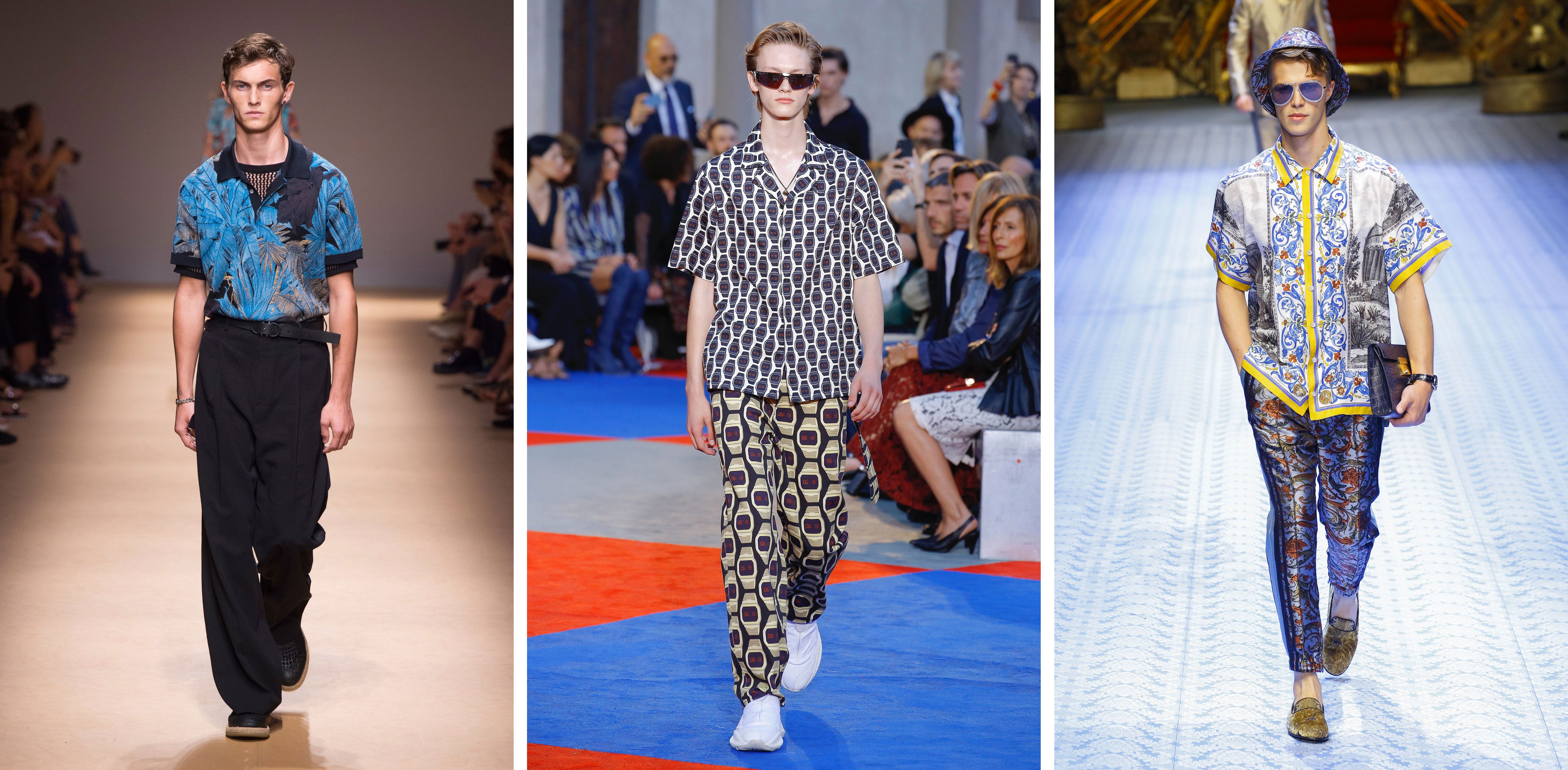 Spring 2019 runway looks from Salvatore Ferragamo, Roberto Cavalli and Dolce & Gabbana