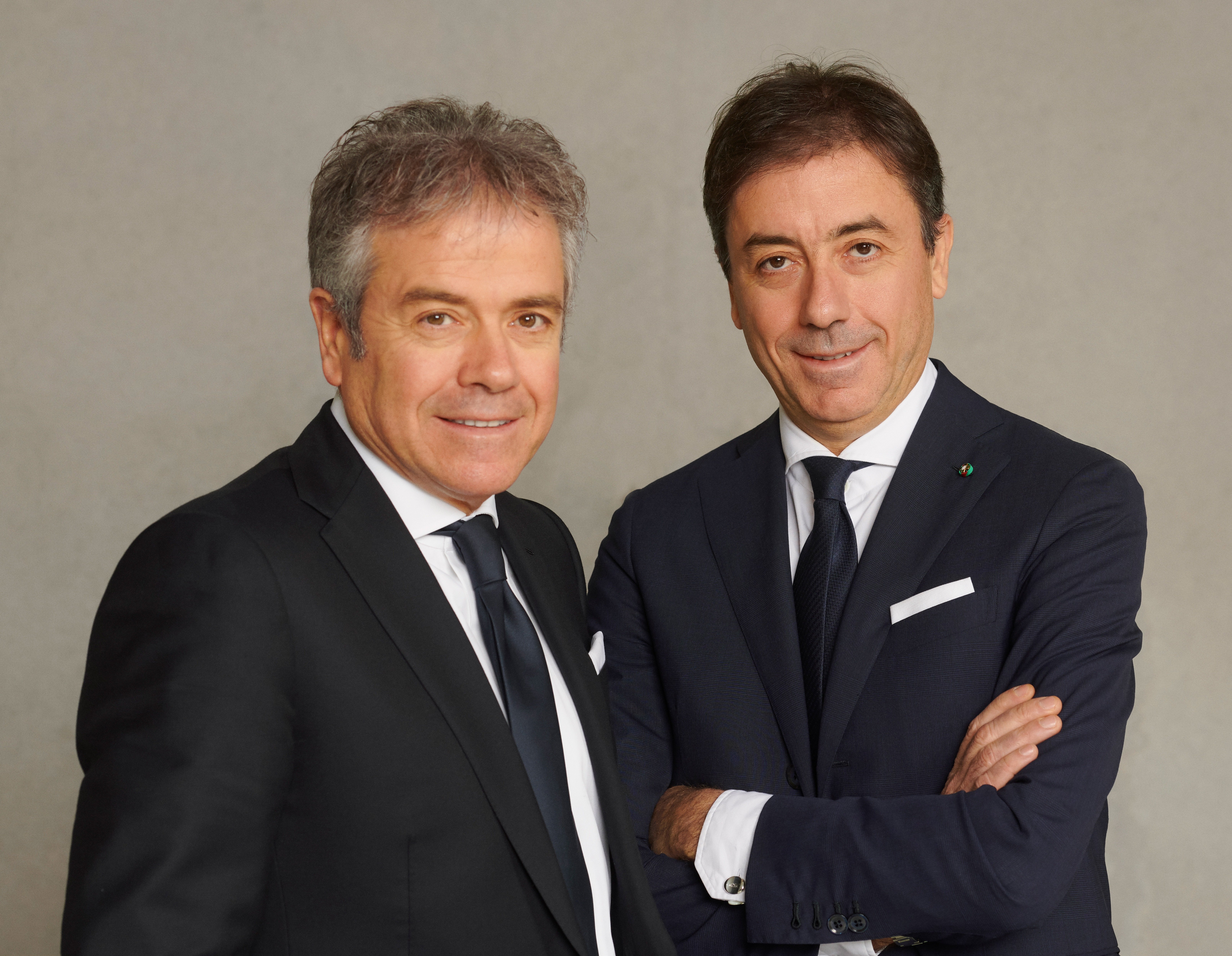 Portrait of the two founders of Fabiana Filippi, Mr. Giacomo Filippi Ceccetta and on the right Mr. Mario Filippi Coccetta