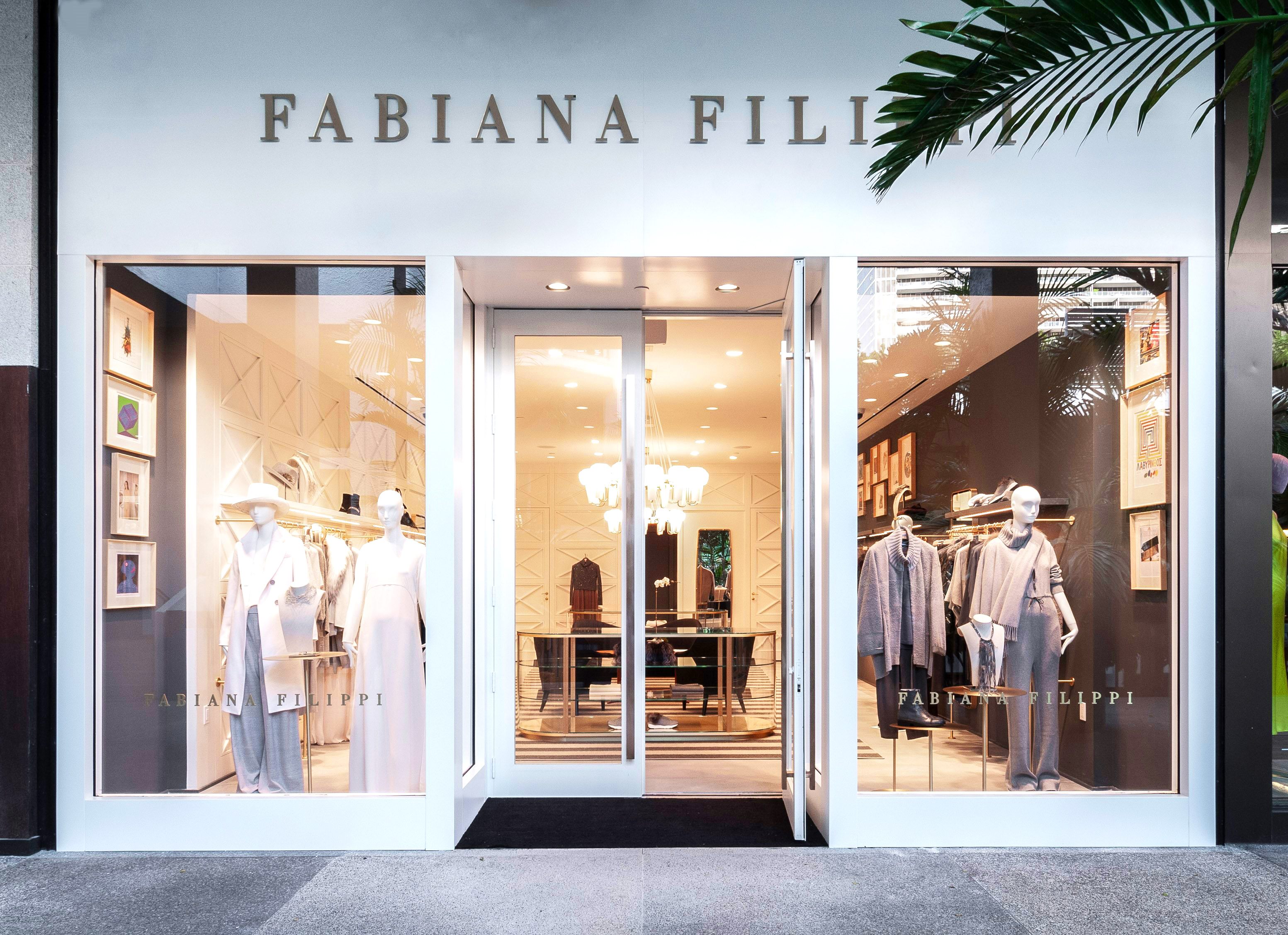 Storefront exterior of Fabiana Filippi Bal Harbour on Level 2 of the Shops